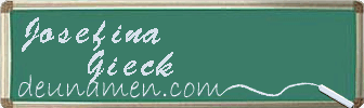 Josefina Gieck Visitenkarte